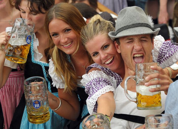 Oktoberfest 2011 girls, Munich, Germany