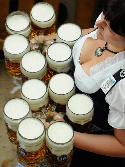 Oktoberfest 2011 girls, Munich, Germany