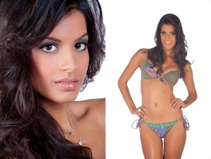 Contestants of beauty pageant, Miss Universe 2011, São Paulo, Brazil