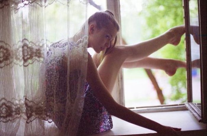 girl at the window