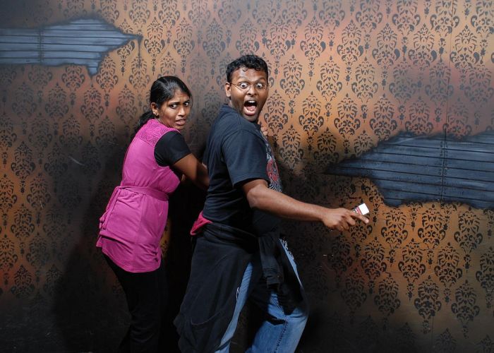 Nightmares Fear Factory visitors, Niagara Falls, Canada