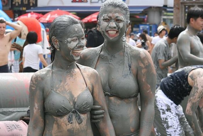 dirty girls in mud