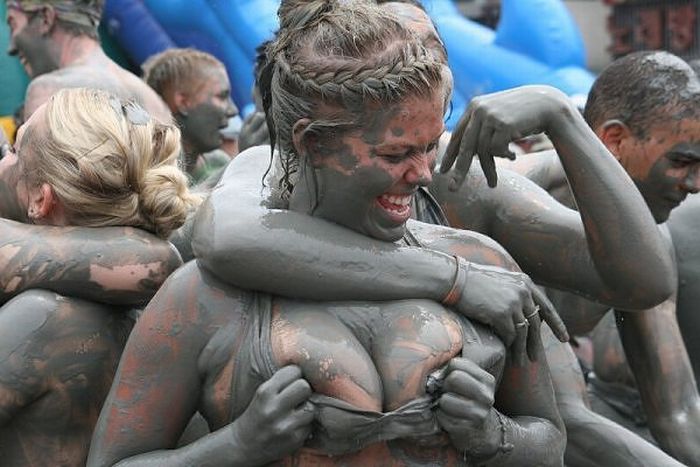 dirty girls in mud