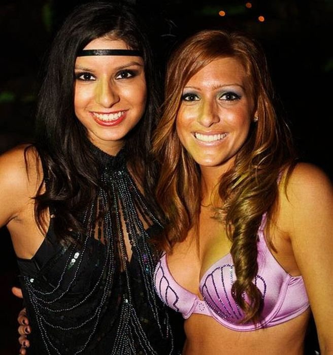 Playboy Mansion halloween party girls