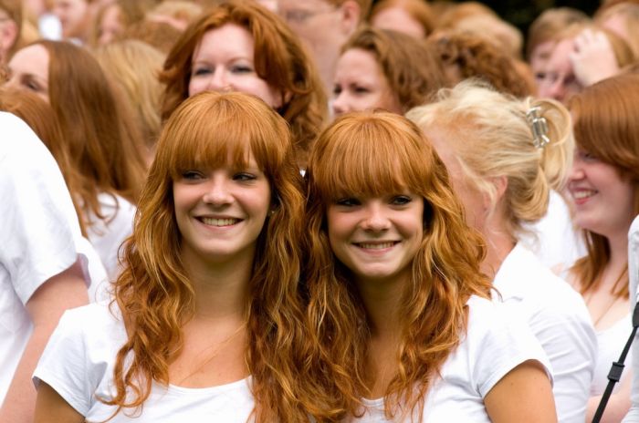 young red haired girl portrait