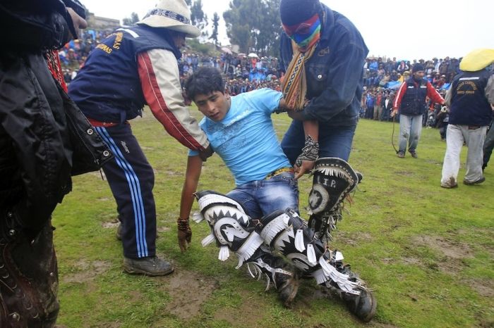 Takanakuy, Peruvian fight club, Chumbivilcas, Andes, Peru