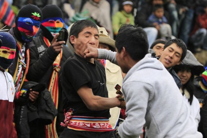 Takanakuy, Peruvian fight club, Chumbivilcas, Andes, Peru