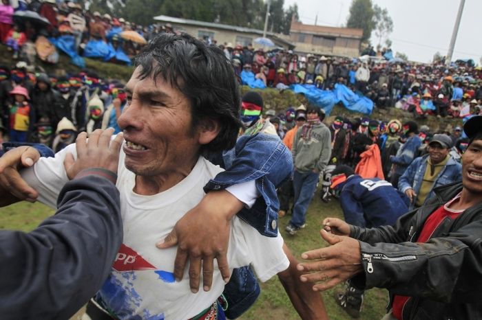 Takanakuy, Peruvian fight club, Chumbivilcas, Andes, Peru