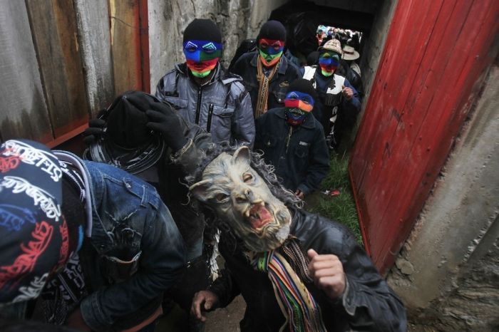 Takanakuy, Peruvian fight club, Chumbivilcas, Andes, Peru