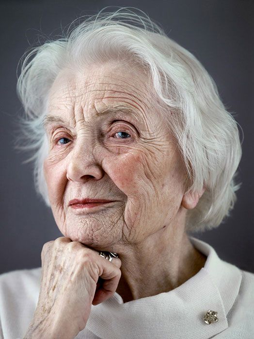 human face showing 100 years of ageing