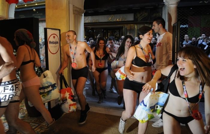 Arrive Half-Naked, Leave Fully Dressed campaign by Desigual