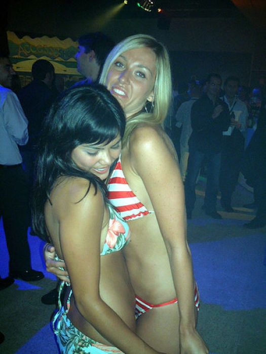 Bikini beach girls at the Daytona 500 NASCAR Sprint Cup Series race party, Daytona Beach, Florida, United States