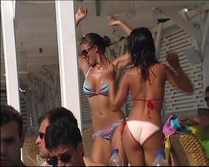 Bikini beach girls at the Daytona 500 NASCAR Sprint Cup Series race party, Daytona Beach, Florida, United States