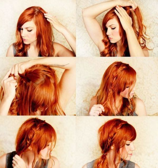 french braid girl