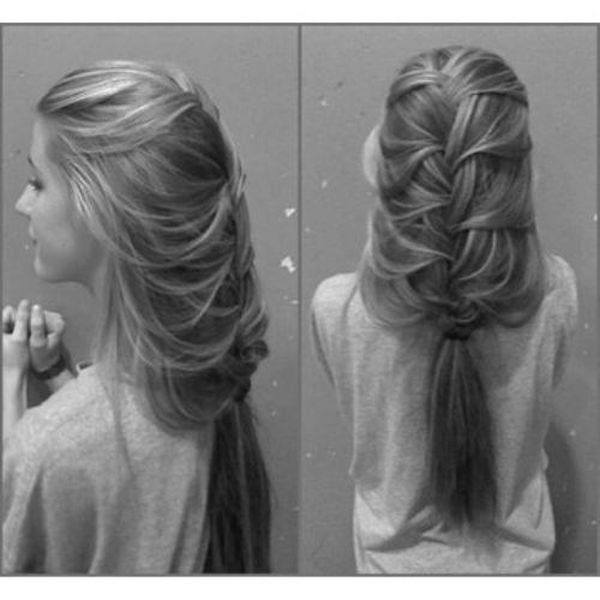 french braid girl