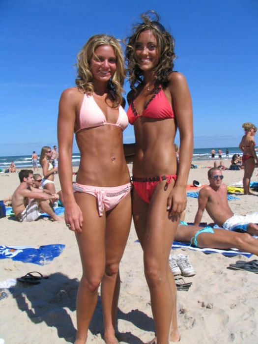 young summer and bikini beach girls