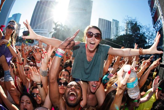 Ultra Music Festival 2012 girls, Miami, Florida, United States