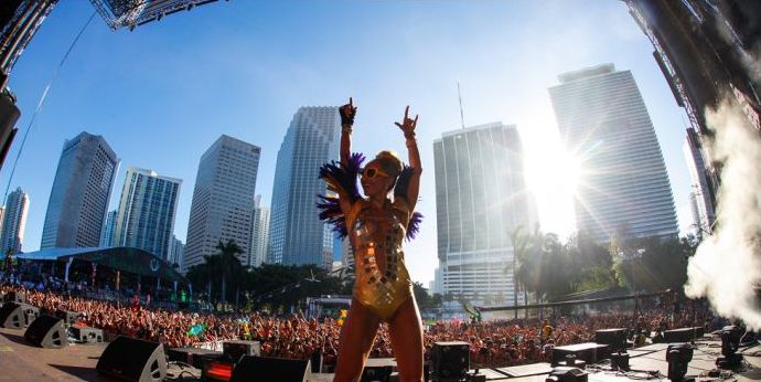 Ultra Music Festival 2012 girls, Miami, Florida, United States
