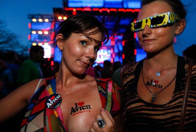 Ultra Music Festival 2012 girls, Miami, Florida, United States