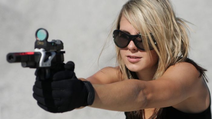 girl with a gun