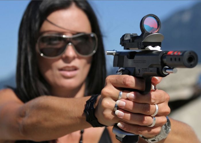girl with a gun