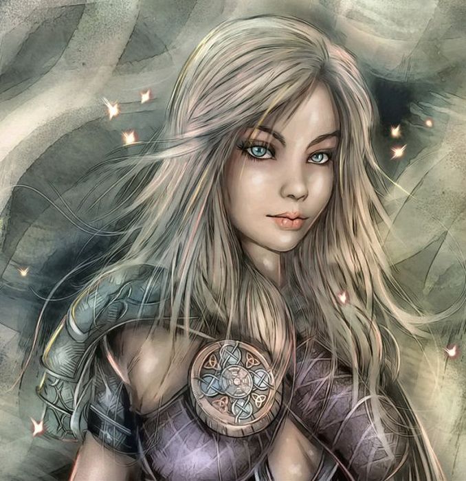 computer graphics digital painting girl illustration