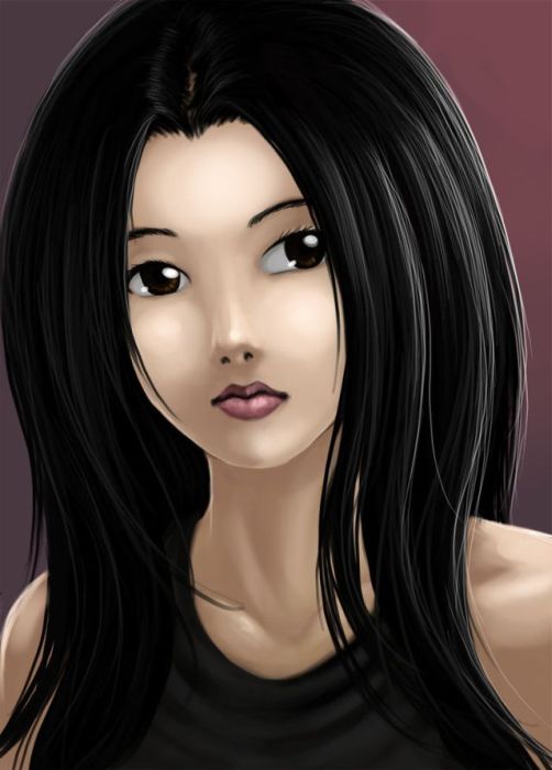 computer graphics digital painting girl illustration