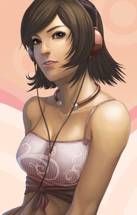 computer graphics digital painting girl illustration