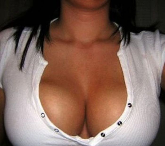 Breasts Cleavage Girl. 