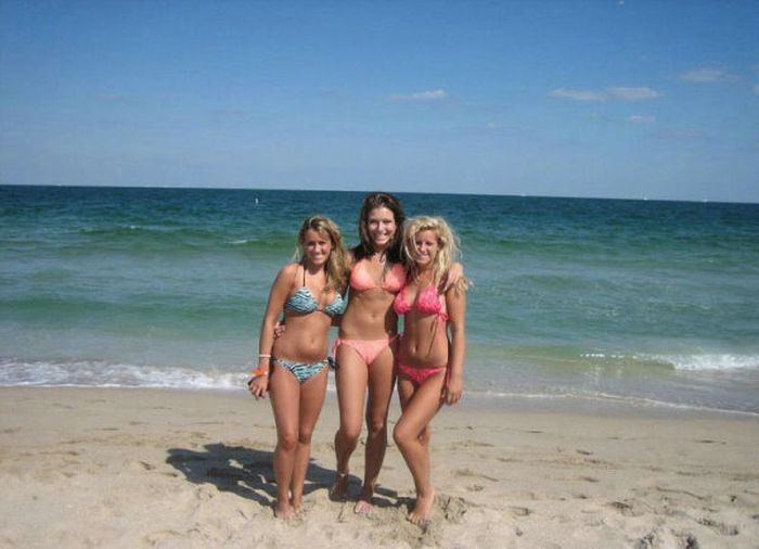 young summer and bikini beach girls