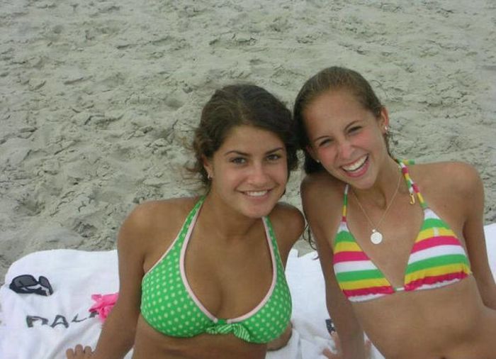 young summer and bikini beach girls