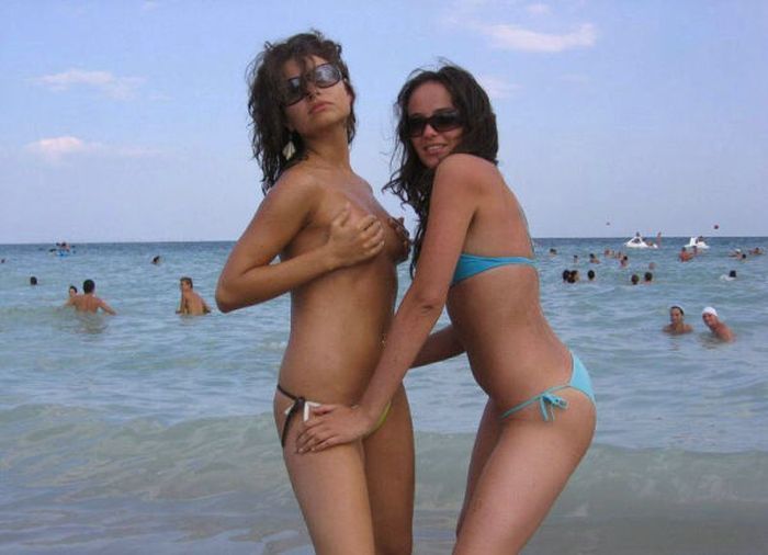 young summer and bikini beach girls