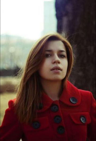 young teen college girl portrait
