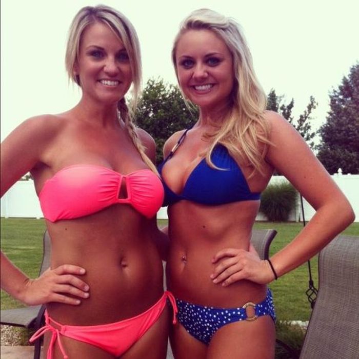 young summer and bikini beach girls