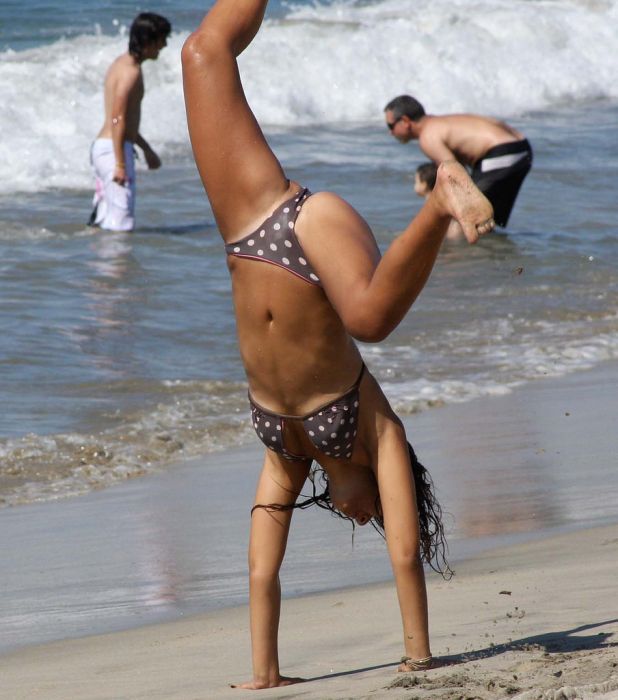 young summer and bikini beach girls
