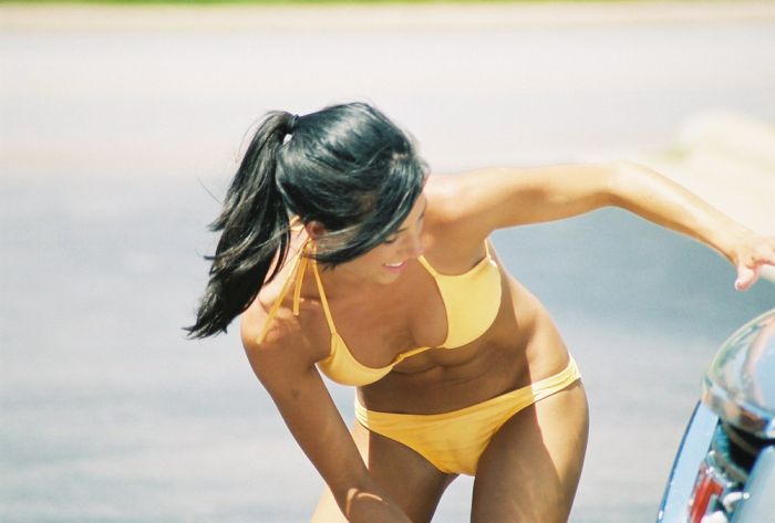 young summer and bikini beach girls