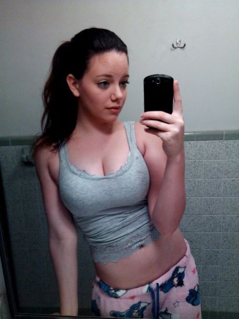 breasts cleavage girl