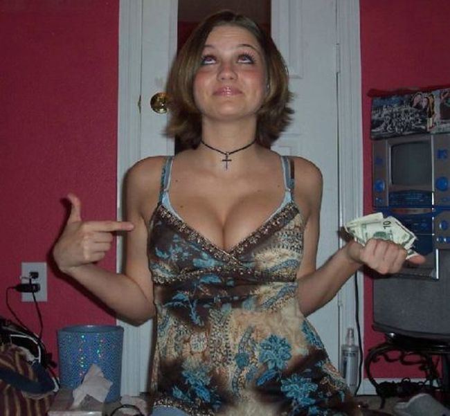 breasts cleavage girl