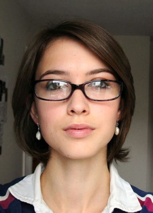 girl with glasses