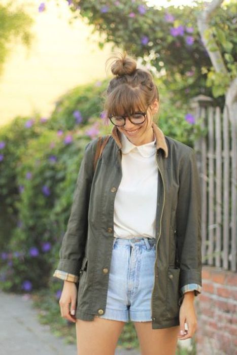 girl with glasses