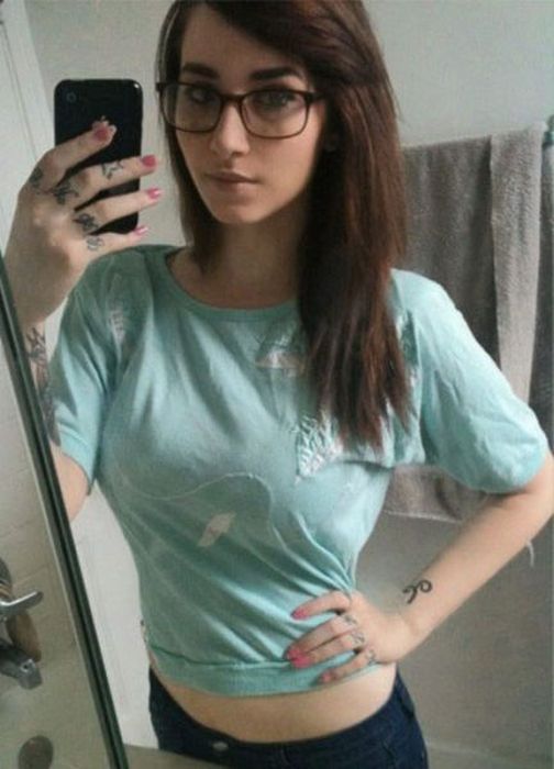 girl with glasses