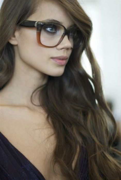 girl with glasses