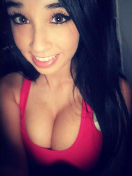 breasts cleavage girl