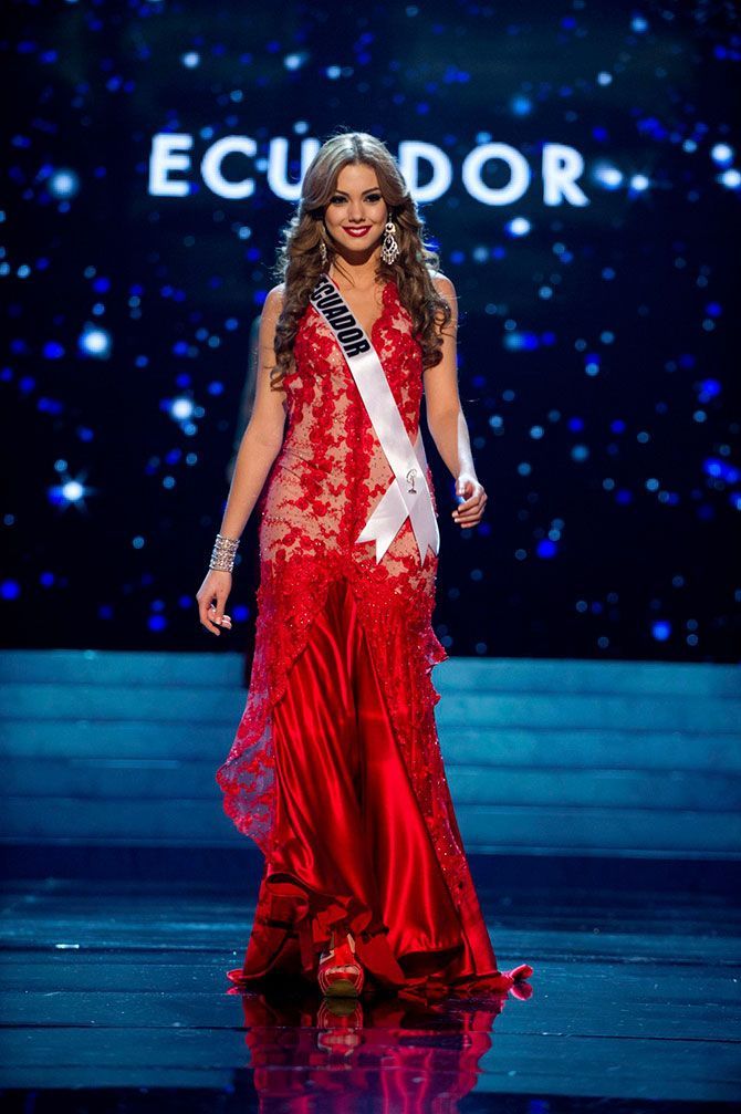 Contestants of beauty pageant, Miss Universe 2012, Las Vegas, Nevada, United States