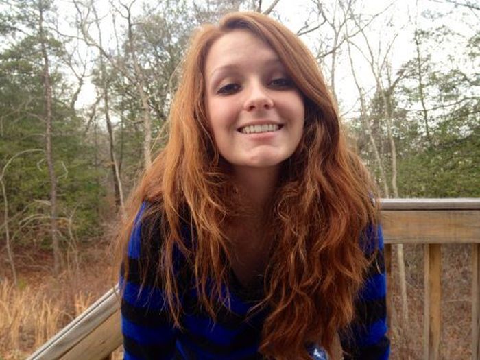 young red haired girl portrait