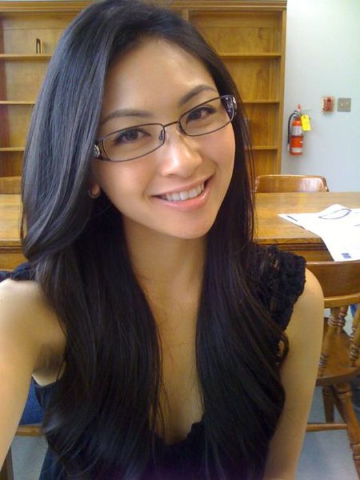 girl with glasses