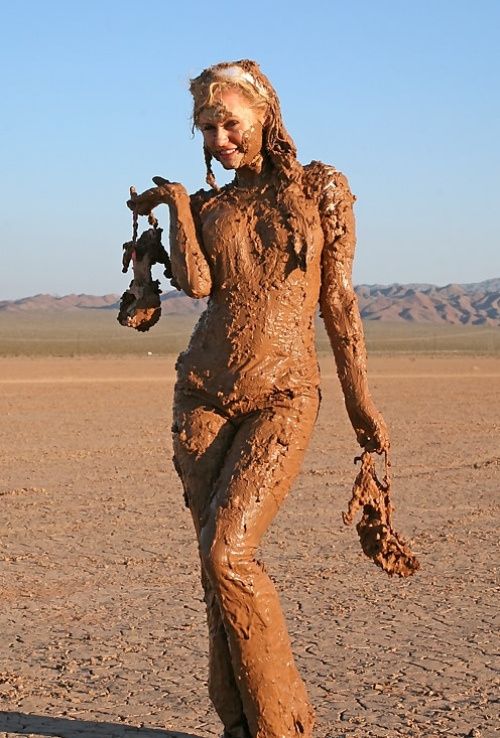 dirty girls in mud