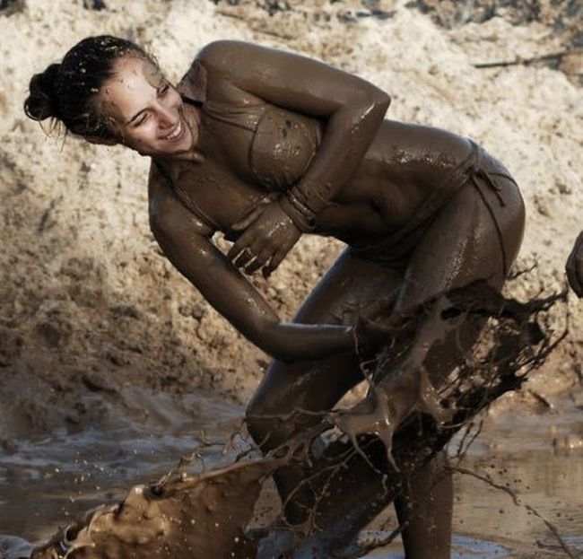 dirty girls in mud