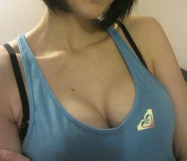 breasts cleavage girl