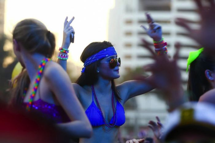 Ultra Music Festival 2013 girls, Miami, Florida, United States